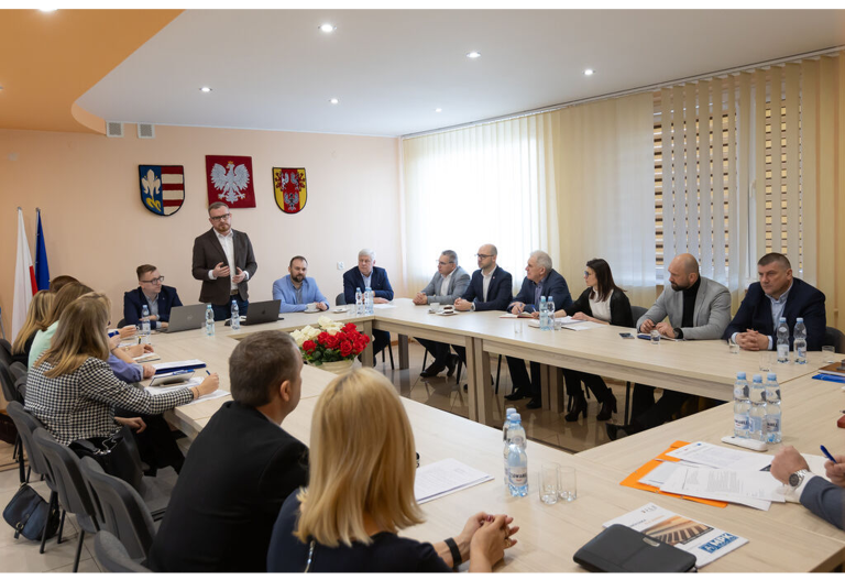 Sala konferencyjna, spotkanie gmina Sławno